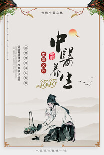 中医调理养生海报素材
