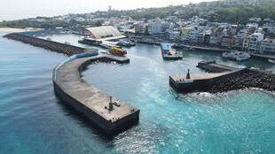 美丽海滨港口景观