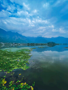 湖光山色中的自然美景