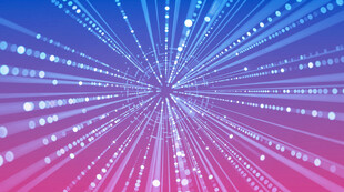 梦幻放射状炫彩星光背景