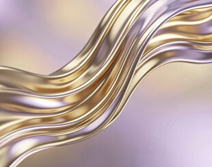 流动金属质感波浪线条