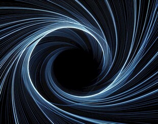 蓝色旋涡抽象艺术图案