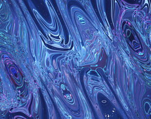 梦幻蓝紫色抽象流体图案