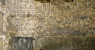 古老砖墙纹理特写