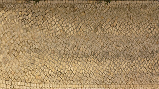 粗糙纹理的棕黄色布料