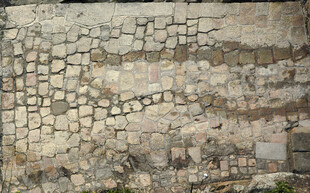 古老石砌墙面纹理