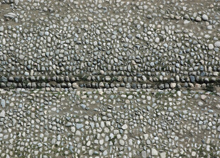 碎石路面纹理特写