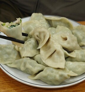 一盘美味饺子