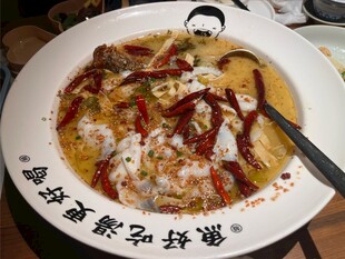 金汤酸菜鱼美食特写