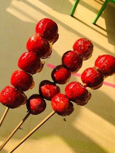 美味诱人的冰糖葫芦串