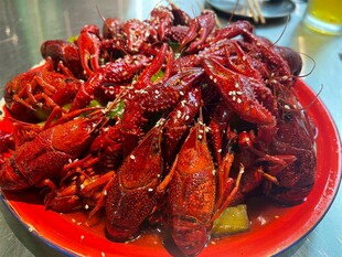 美味诱人的香辣小龙虾