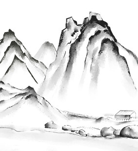 水墨山水意境图