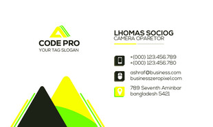 简约几何风格企业名片设计