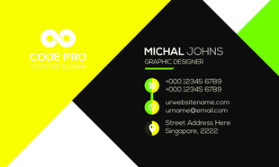 几何图案商务名片设计