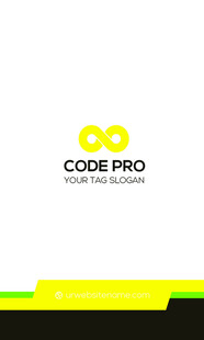 绿色简约高端名片模板 