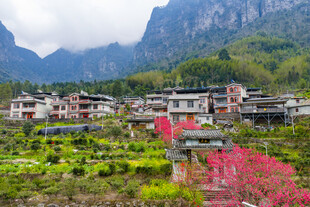 亚洲中国广西来宾金秀乡村风光