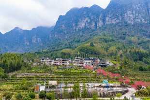 亚洲中国广西来宾金秀乡村风光
