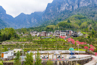 亚洲中国广西来宾金秀乡村风光