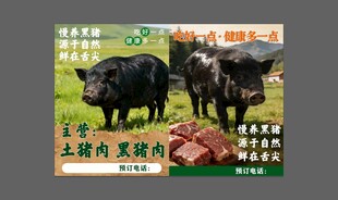 美味黑猪肉