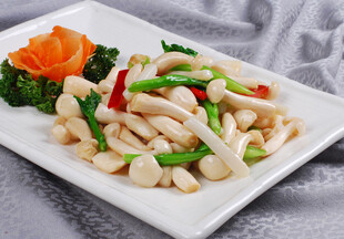 清炒白玉菇