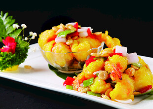 美味虾仁沙拉
