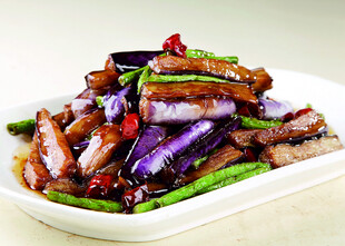 美味茄子炒肉