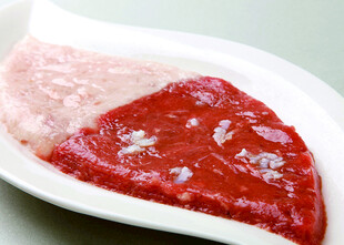 新鲜生牛肉切片