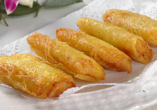 金黄酥脆的美味炸春卷