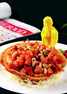 美味虾仁坚果脆饼