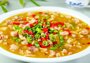 美味酸辣金汤牛蛙