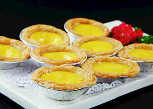 美味蛋挞摆盘展示