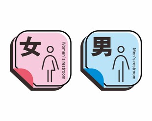 厕所标识牌