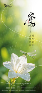 地产谷雨海报