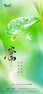 地产谷雨海报