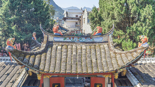中式古建屋顶景观