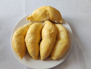 一盘美味的新鲜榴莲