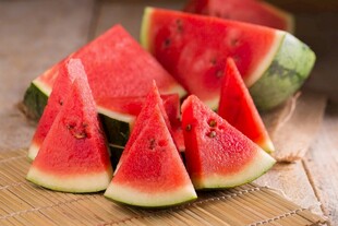 新鲜切块西瓜夏日美味