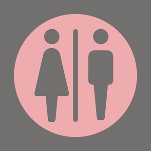 男女卫生间标识图标