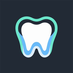 简约牙齿图标设计