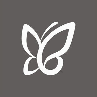 简约蝴蝶标志设计