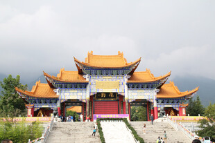 中式古建筑庙宇景观