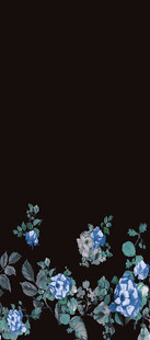 蓝花装饰图案