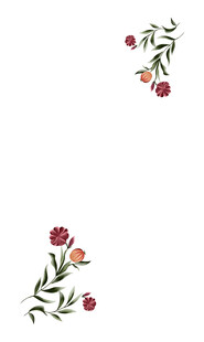 手绘花卉图案