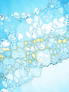 梦幻蓝色卡通背景图案