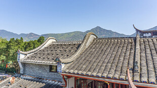 中式古建筑屋顶景观