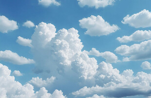 蓝天白云美景