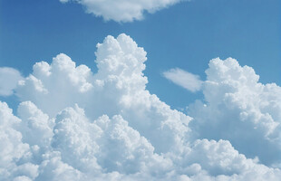 蓝天白云美景