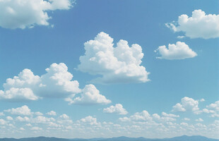 蓝天白云美景