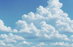 蓝天白云美景