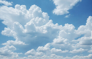 蓝天白云美景